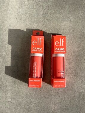 Brand New e.l.f Camo Liquid Blush Shade Coral Crush Quantity of Two